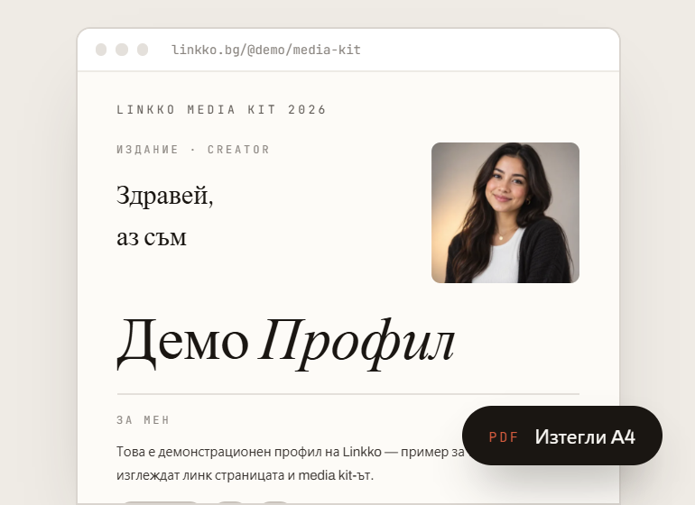 Професионален медиакит